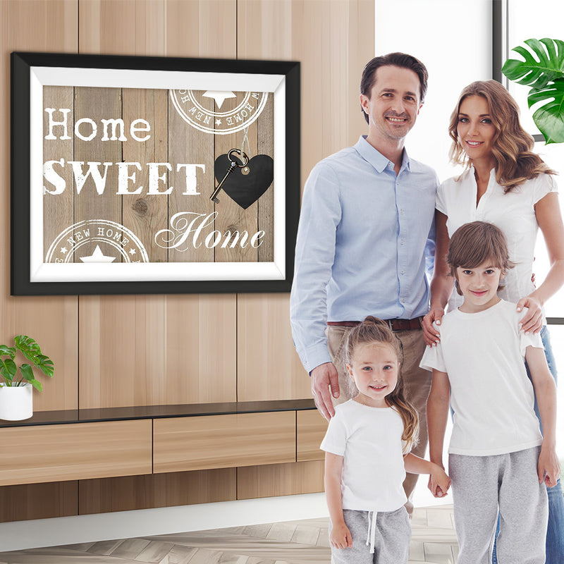 Maison, Jolie Maison et un Coeur Noir Broderie Diamant