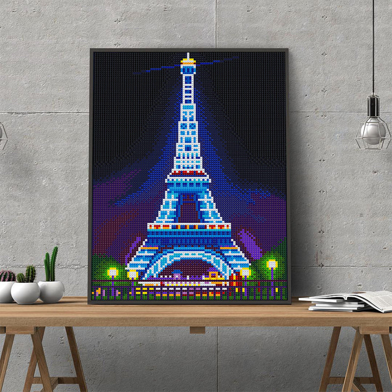 Broderie Diamant Lumineux de Strass en Cristal La Tour Eiffel