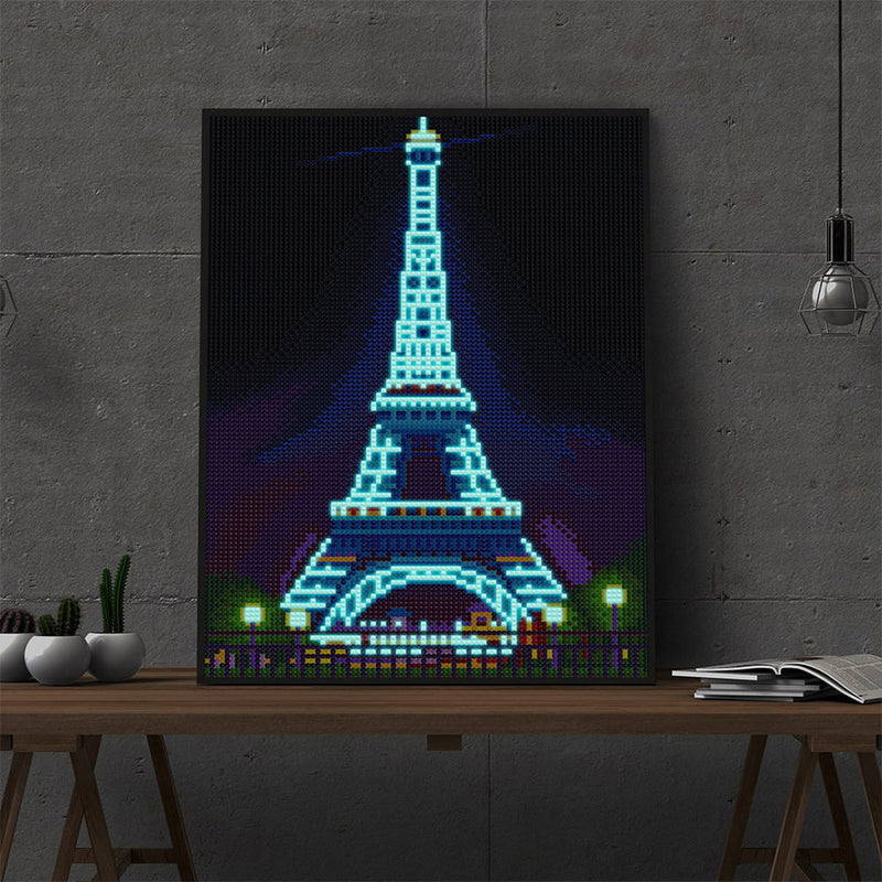 Broderie Diamant Lumineux de Strass en Cristal La Tour Eiffel