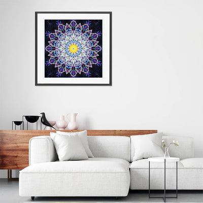 Broderie Diamant Lumineux de Forme Spéciale Mandala Violet