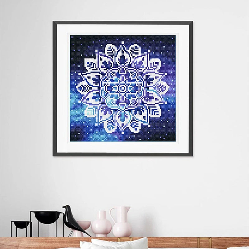 Broderie Diamant Lumineux de Strass en Cristal Mandala Pétale