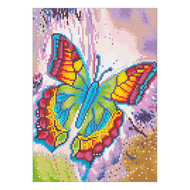 Broderie Diamant Lumineux de Strass en Cristal Beau Papillon