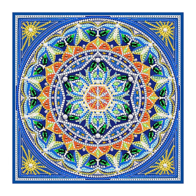 Broderie Diamant Lumineux de Forme Spéciale Coloré Mandala Carré