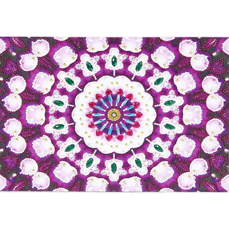 Broderie Diamant Lumineux de Forme Spéciale Mandala Violet