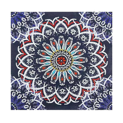 Broderie Diamant Lumineux de Forme Spéciale Mandala Pâquerette