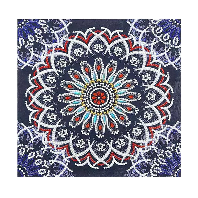 Broderie Diamant Lumineux de Forme Spéciale Mandala Pâquerette