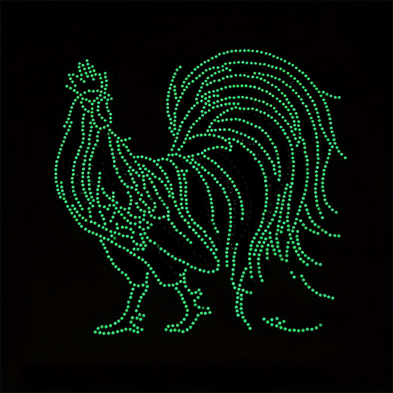 Broderie Diamant Lumineux de Forme Spéciale Coq Coloré