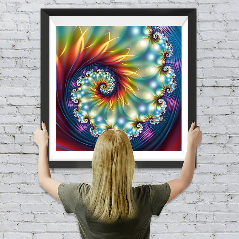 Mandala Abstrait Broderie Diamant