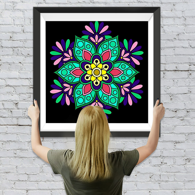 Mandala Cartoon Broderie Diamant