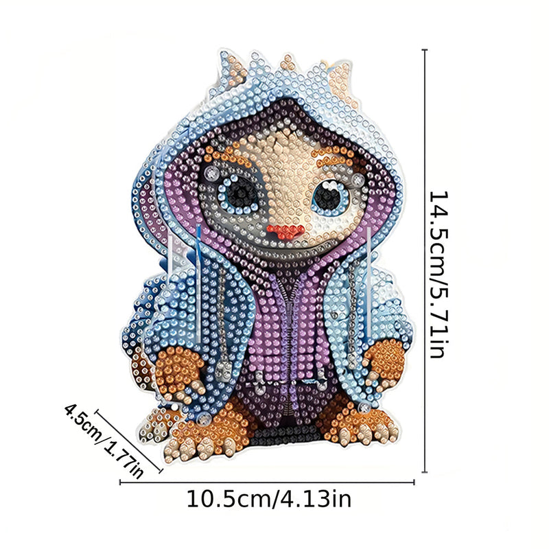 Porte-Stylo Petit Dinosaure Avec Chapeau Broderie Diamant