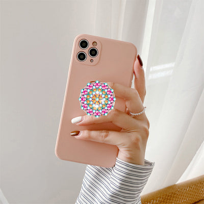 6Pcs Support d'Airbag pour Phone Portable Beau Mandala Broderie Diamant