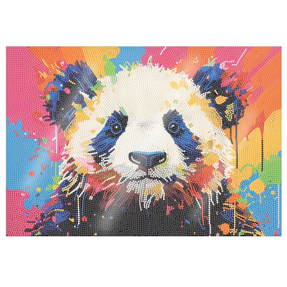 Sets de Table Panda Coloré pour Décor Intérieur Broderie Diamant