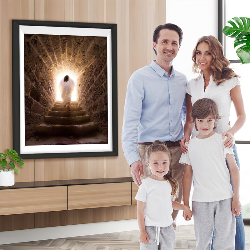 Jésus Aspirant à la Lumière Broderie Diamant