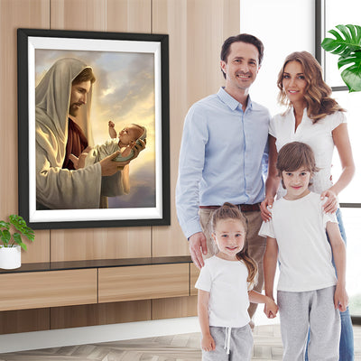 Jésus et Bébé Broderie Diamant
