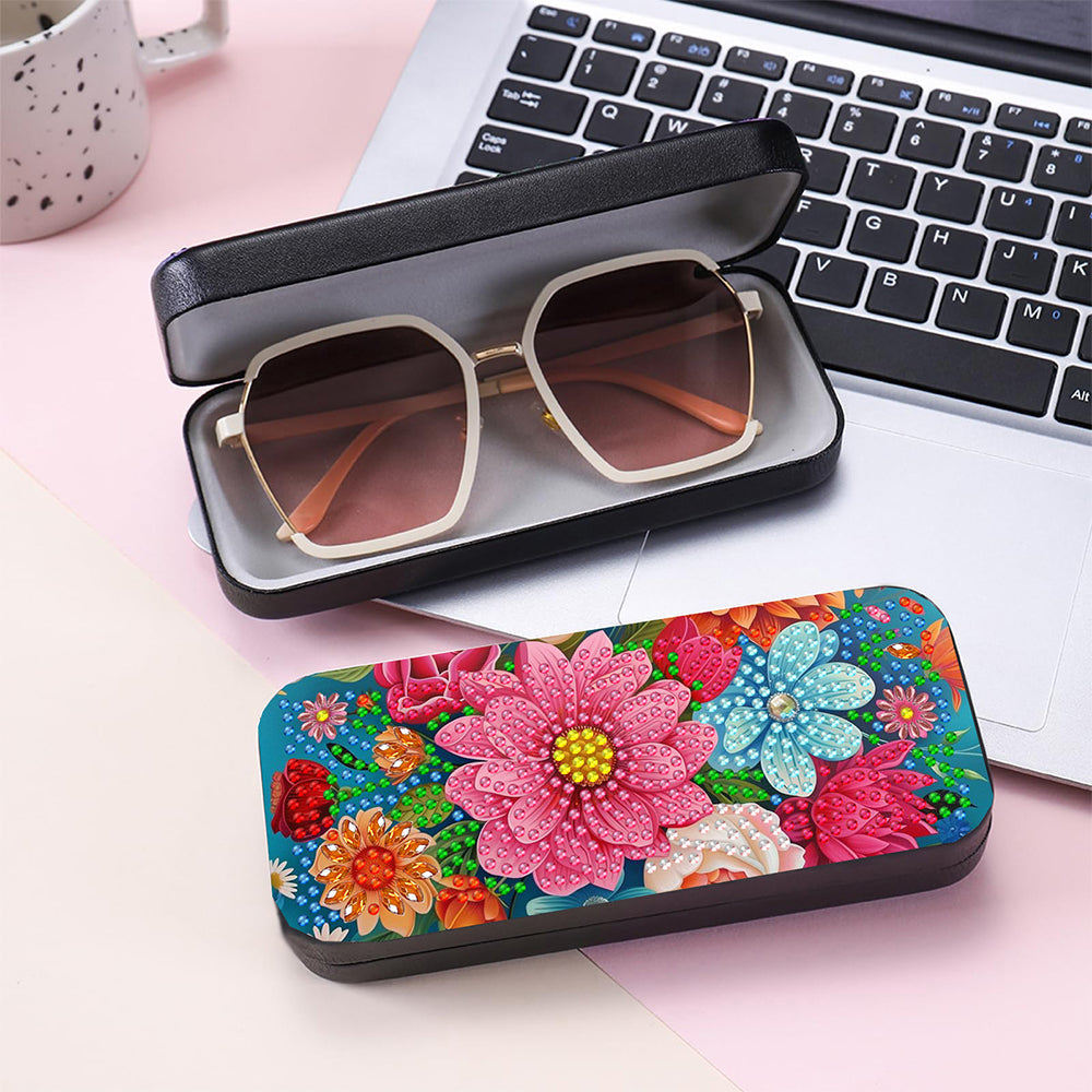 Lot De 2 Étuis à Lunettes Solides - Noir Et Bleu, Protection Pour Lunettes De Vue Et Soleil - 16.2x6x3.7cm