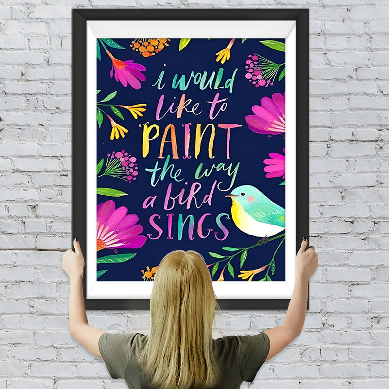 Texte par Rapport à Peinture Broderie Diamant