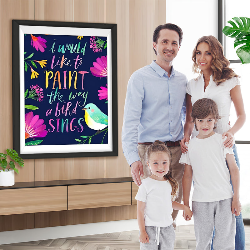 Texte par Rapport à Peinture Broderie Diamant