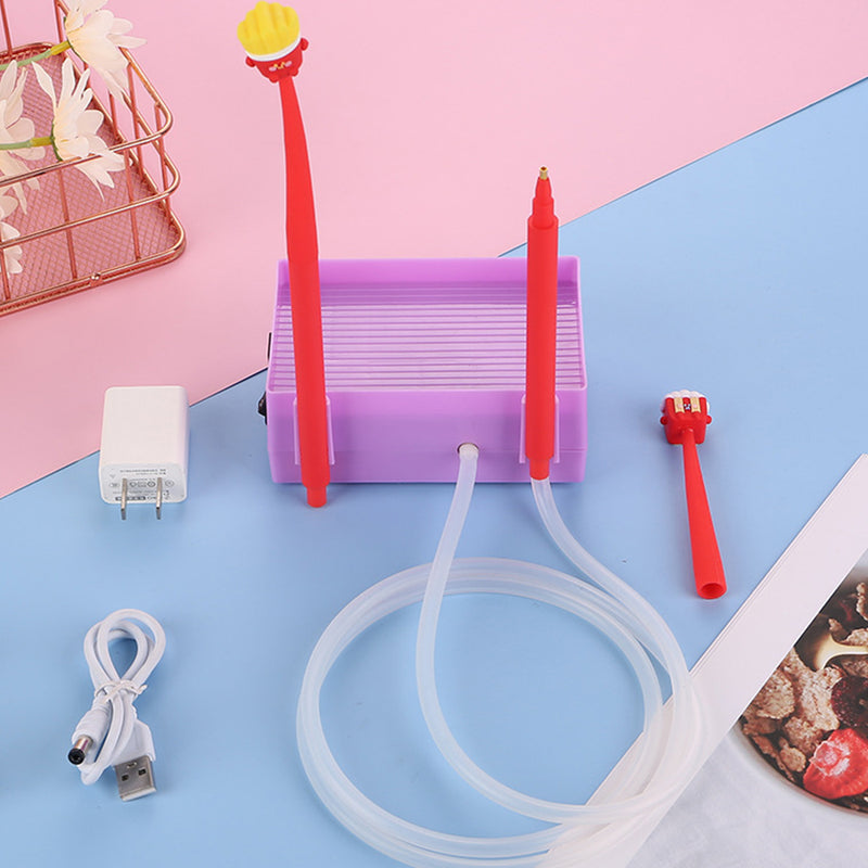 🔥Nouveau🔥Broderie Diamant : Stylo Électrique à Aspiration avec Plateau de Rangement