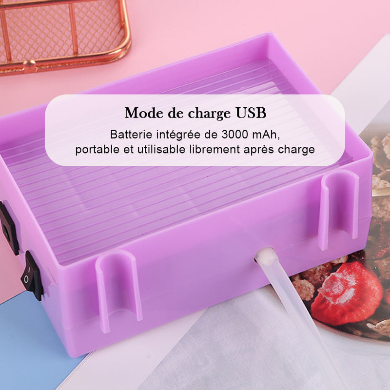 🔥Nouveau🔥Broderie Diamant : Stylo Électrique à Aspiration avec Plateau de Rangement