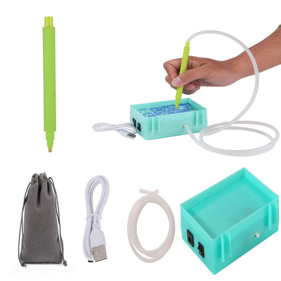 🔥Nouveau🔥Broderie Diamant : Stylo Électrique à Aspiration avec Plateau de Rangement