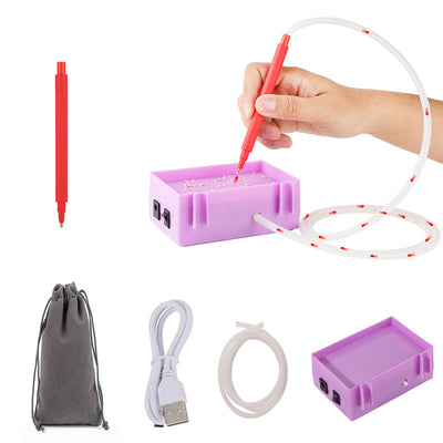 🔥Nouveau🔥Broderie Diamant : Stylo Électrique à Aspiration avec Plateau de Rangement