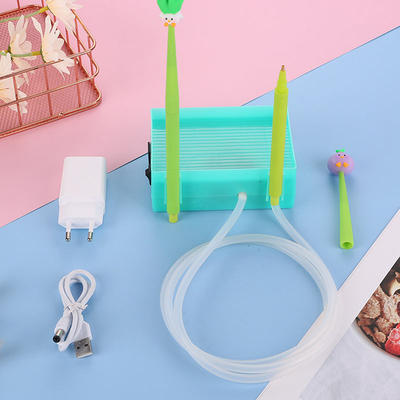 🔥Nouveau🔥Broderie Diamant : Stylo Électrique à Aspiration avec Plateau de Rangement