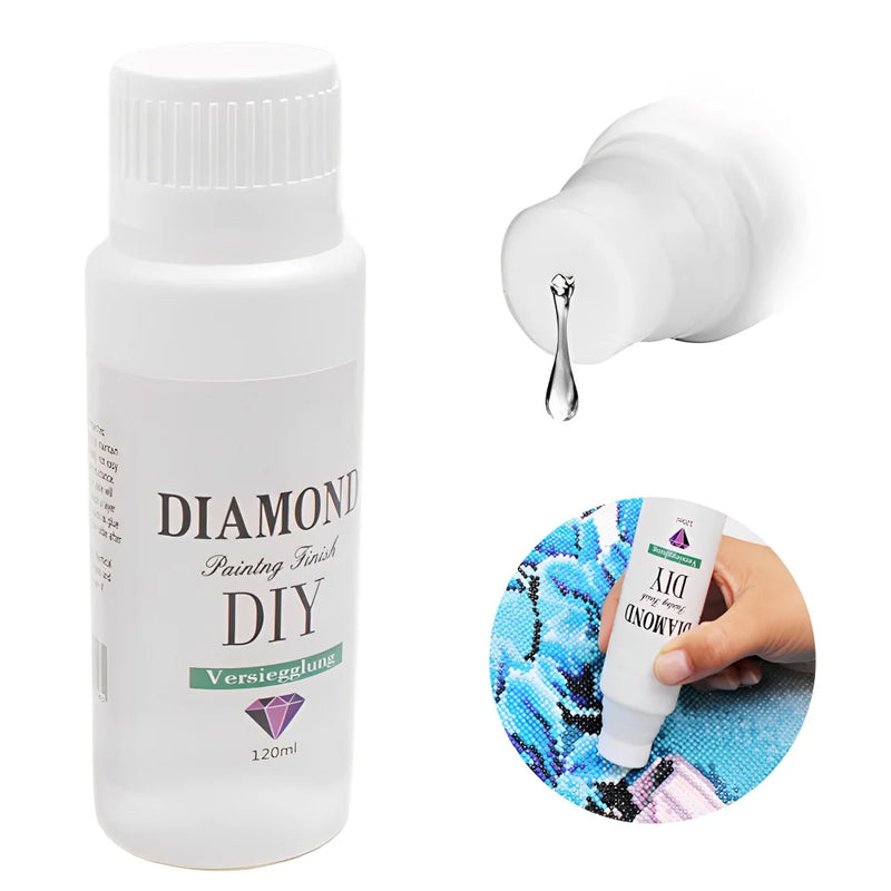 Broderie Peinture Diamant-120ML Colle de Scellement