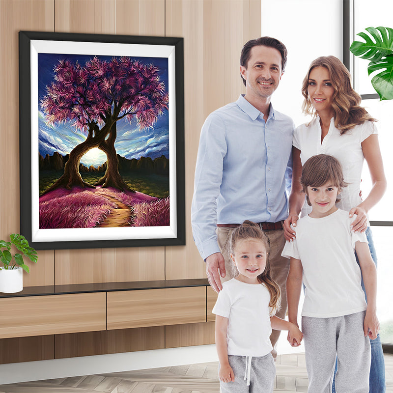 Deux Arbres Magnifiques Broderie Diamant