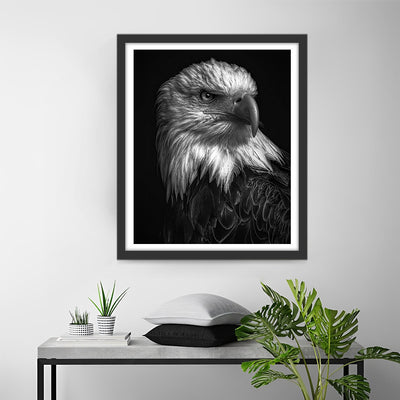 Aigle dans le Noir Broderie Diamant