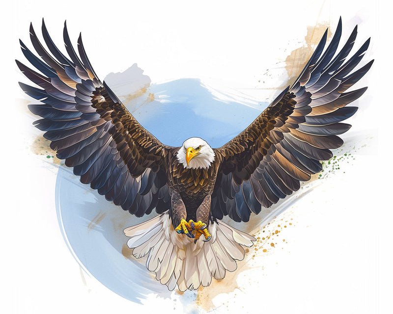 Aigle Volant Broderie Diamant