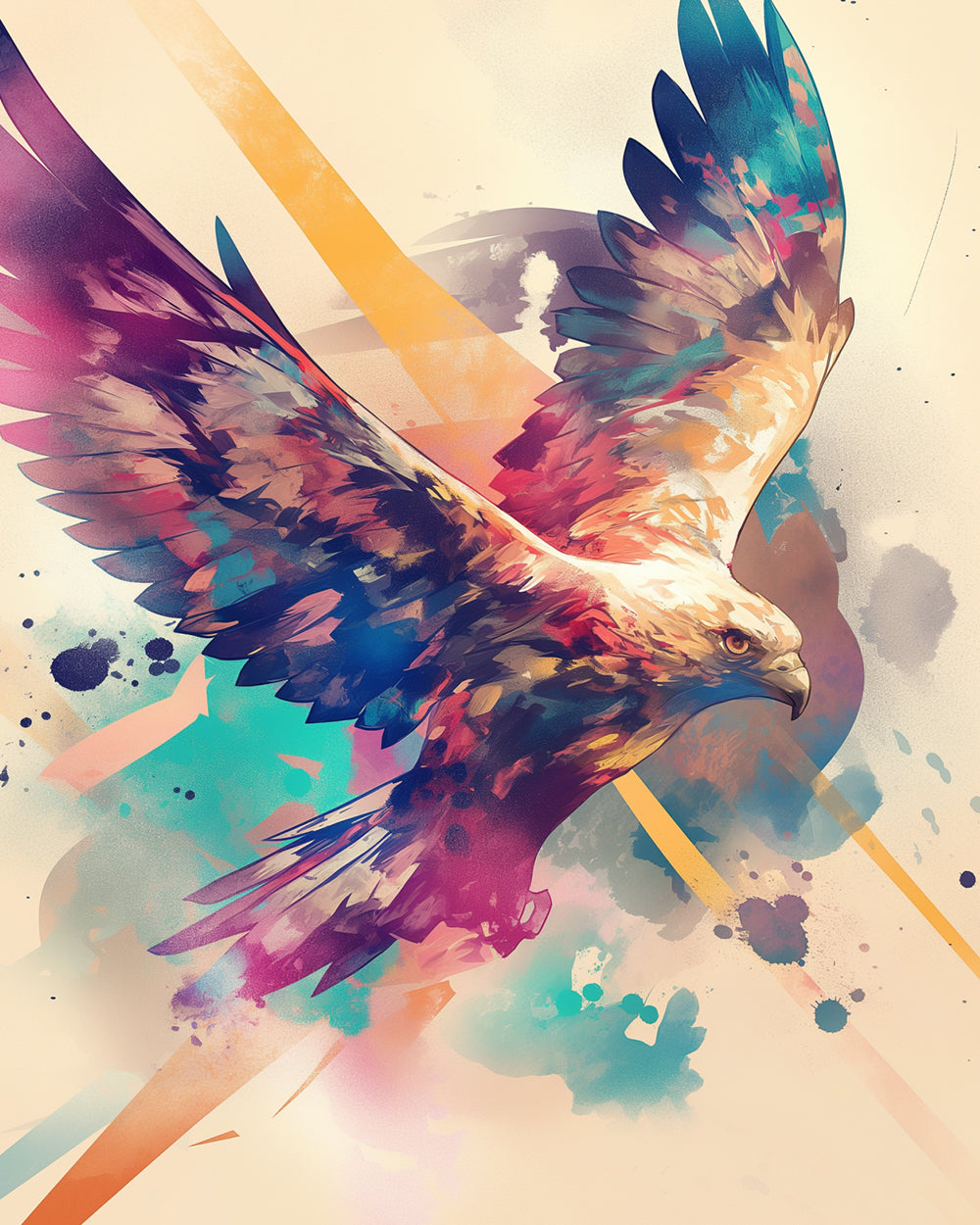 Aigle Volant Haut Broderie Diamant