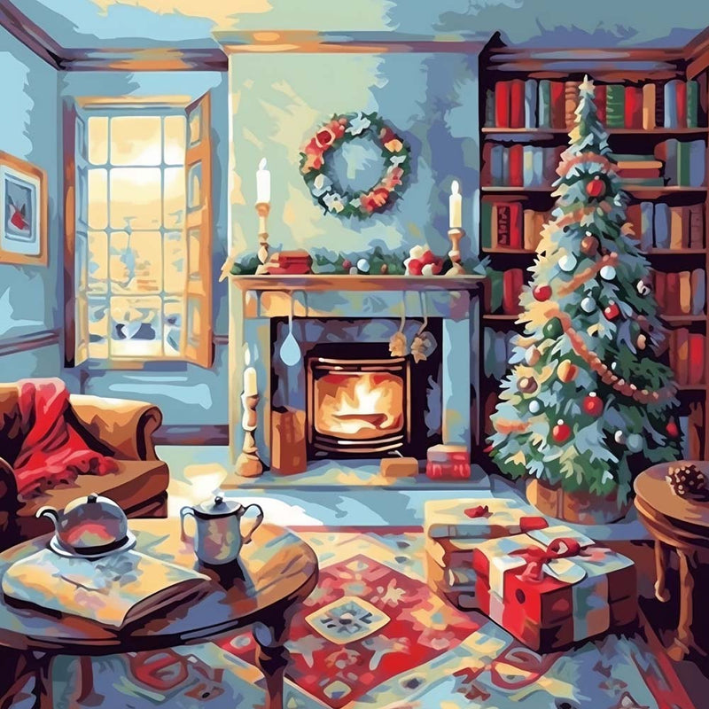 Ambiance de Noël dans la Maison Broderie Diamant