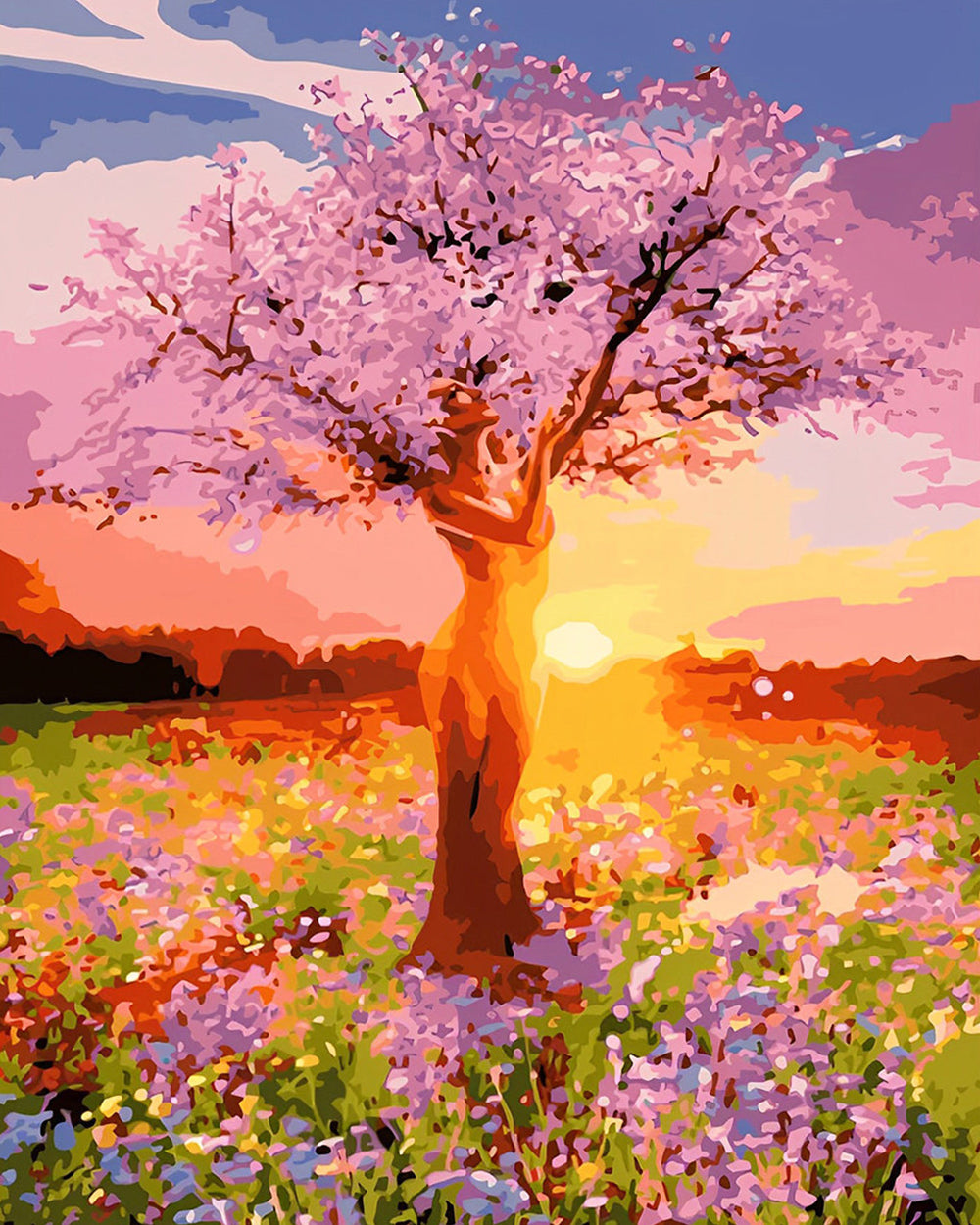 Arbre Déesse Rose Broderie Diamant