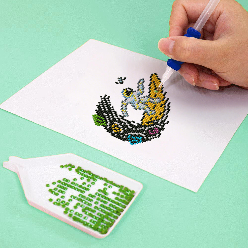 Astronautes et la Lune 12 Pièces – Kit de Broderie Diamant Mini