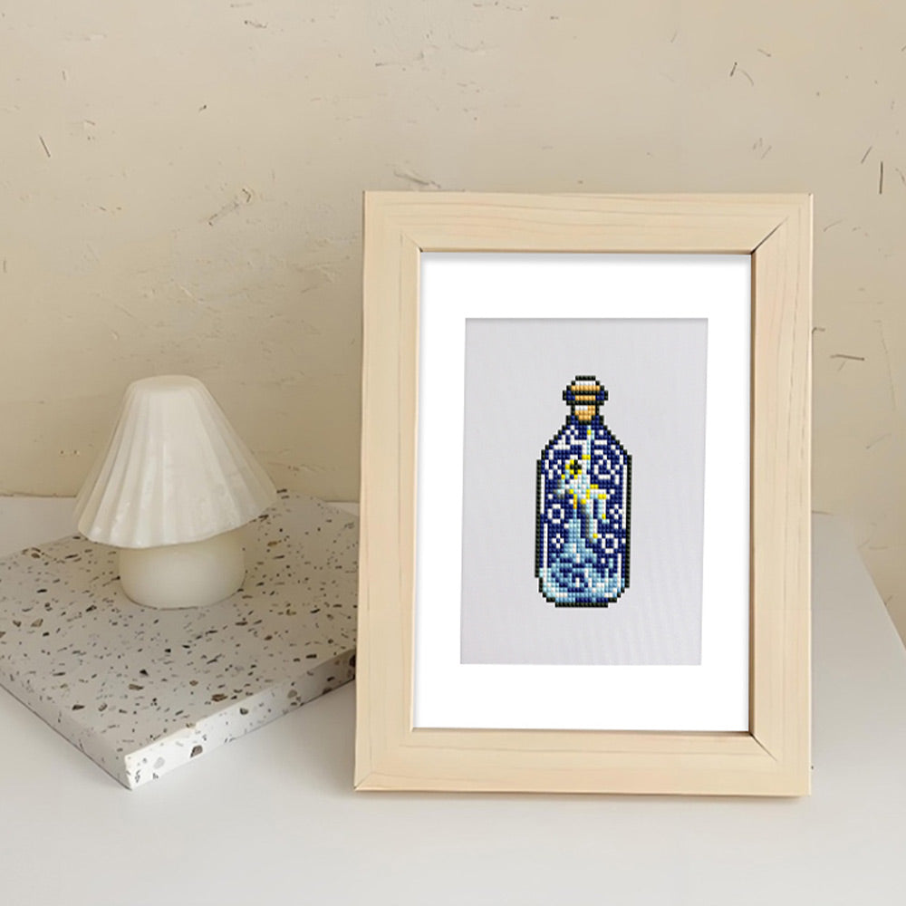 Astronautes et la Lune 12 Pièces – Kit de Broderie Diamant Mini