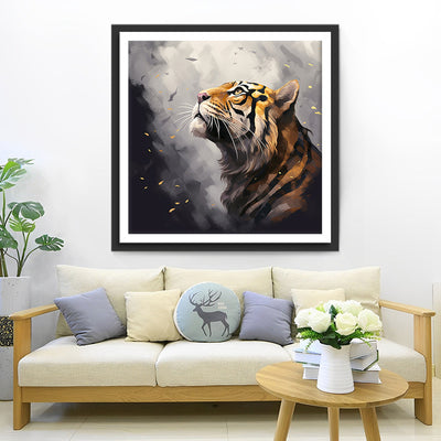 Attente du Tigre Broderie Diamant