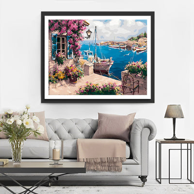 Bateau au Port Broderie Diamant