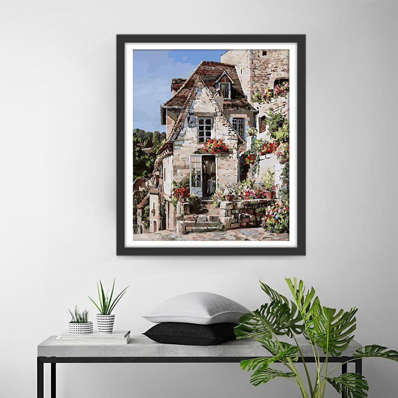 Bâtiment en Terre de Brique Broderie Diamant
