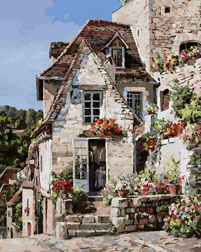 Bâtiment en Terre de Brique Broderie Diamant