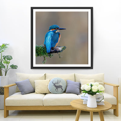 Bel Oiseau Bleu Broderie Diamant
