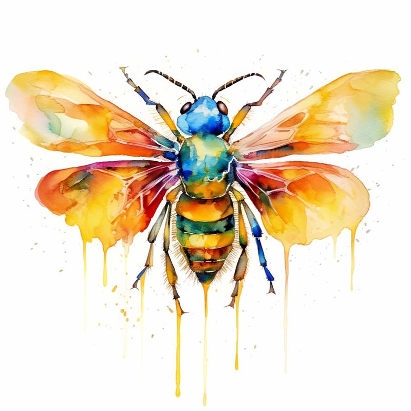 Belle Abeille Broderie Diamant