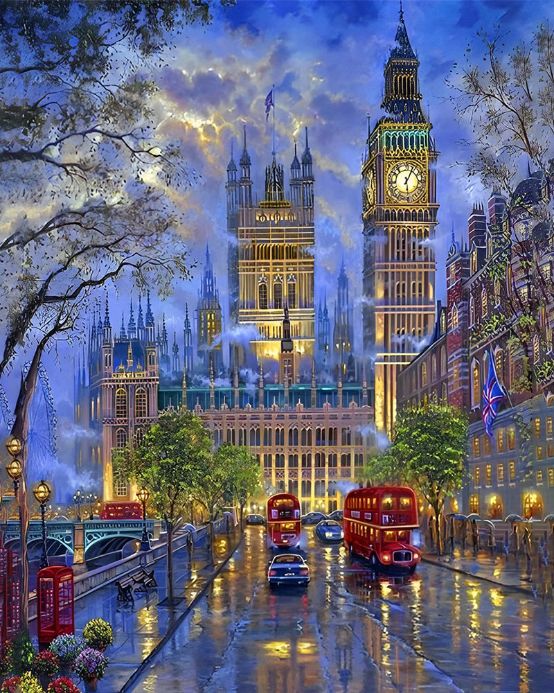 Big Ben à Londres Broderie Diamant