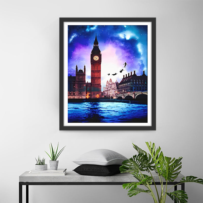 Big Ben au Crépuscule Broderie Diamant
