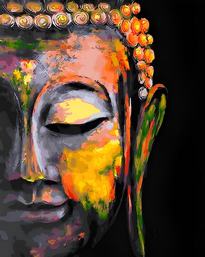 Bouddha dans l’Obscurite Broderie Diamant