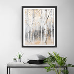 Bouleaux en Hiver Broderie Diamant