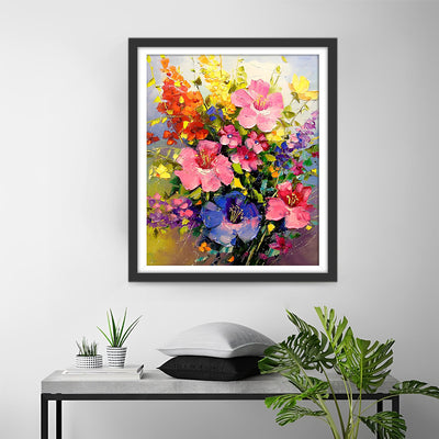 Bouquet Vibrant Broderie Diamant