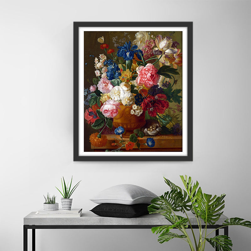 Bouquet Vintage Broderie Diamant