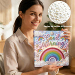 Broderie Diamant | Broderie Perle | Arc-en-Ciel dans les Nuages