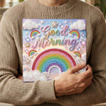 Broderie Diamant | Broderie Perle | Arc-en-Ciel dans les Nuages