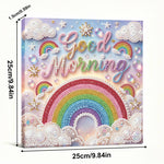 Broderie Diamant | Broderie Perle | Arc-en-Ciel dans les Nuages